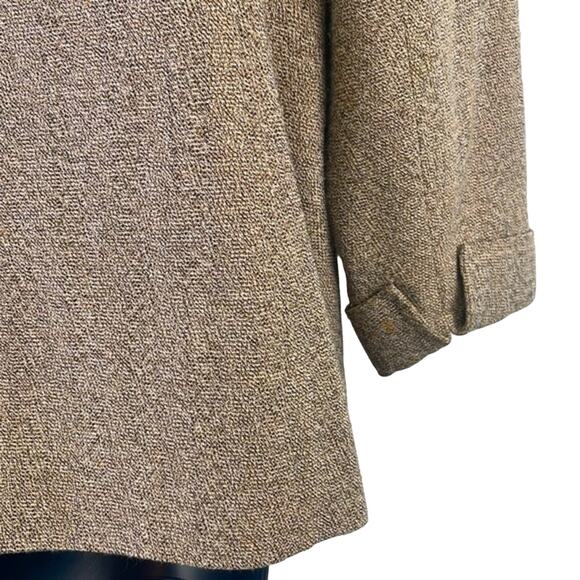 Jasper And Co. Stand Up Collar Tans Three Button Up Rolled Cuff Blazer 10 Petite - Picture 8 of 15